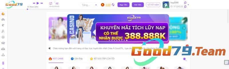 Khuyến mãi nạp đầu tại Good79 